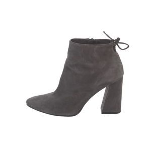 Stuart Weitzman Grey Suede Booties w/ Block Heel (Size 8.5)